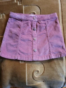 Zara Collection Girls Velour Button Front A-Line Mini Skirt Size 4 - Picture 1 of 7
