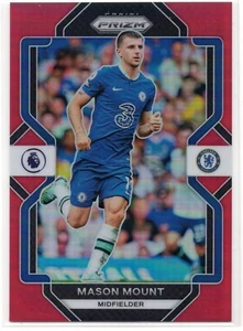Prizm EPL 2022-23 Fútbol Mason Mount # 107 Chelsea FC Rojo/149 Manchester United - Imagen 1 de 2