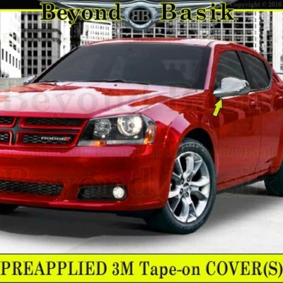 Cubiertas de espejo cromadas para Dodge Avenger 2008-2014 superposiciones adornos (no plegables) Foto 1 de 3