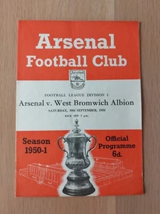 Arsenal v WBA 50-51 Div 1 - Picture 1 of 2