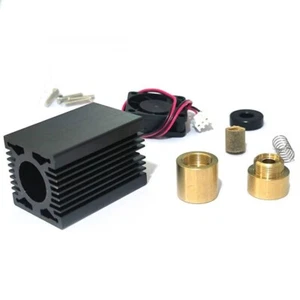 Fokussierbares Gehäuse/Gehäuse/Kühlkörper für 445nm 450nm 9mm Laserdiode LD Modul Lüfter - Bild 1 von 5