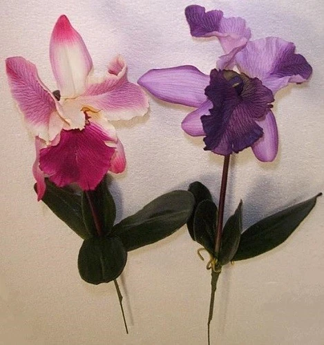 Artificial plants and flowers 60cm tall Pink only  Silk Catleya Orchid stem  F54 - image 1 of 1