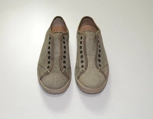 Neu John Varvatos Star U.S.A. Canvas Sneakers mit Leder und Gummibesatz Größe 7 - Bild 1 von 8