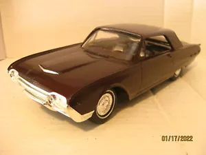 1962 FORD THUNDERBIRD HARDTOP 1/25 scale PROMO BY AMT MET. MAROON (W/SKIRTS) ! - Picture 1 of 10