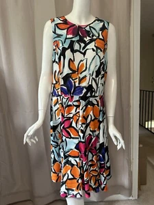 New Lauren Ralph Lauren Print Sleeveless Dress size 16/XL - Picture 1 of 8