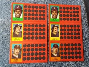 1981 Topps Baseball Scratch-Off Rod Carew Rick Cerone Toby Harrah Lot 2 - Bild 1 von 2
