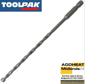 IMPACT MULTI-MASONARY DRILL BIT 5.5MM × 150MM 1/4" HEX CONCRETE BRICK TOOLPAK - Picture 1 of 12