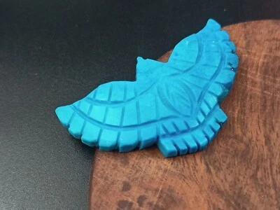 Natural Turquoise Eagle, Carving Bird, Beautiful Hand Carve Gemstone Pendant - Image 1 of 2