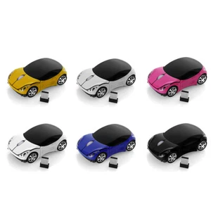 Gaming USB Receiver 2.4GHz Wireless Mouse Mice 3D Car Shape For PC Laptop - Picture 1 of 18