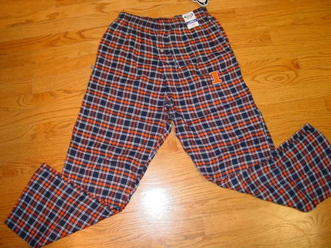 New Adult XL Illinois Fighting Illini Cotton Lounge Sleep Pants Basketball Cover