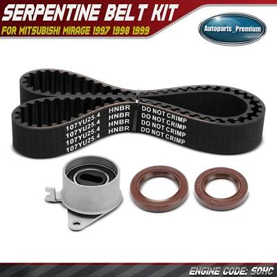 4x Kit de correa de distribución para Mitsubishi Mirage 1997-1999 1,5 L gas de aspiración natural Foto 1 de 4