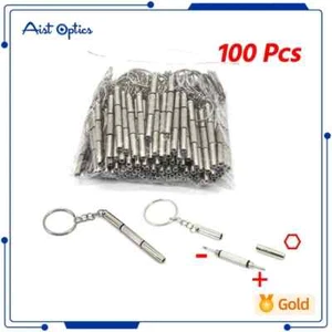 100Pcs 3 in 1 Multifunction Mini Screwdriver Precision Eyeglasses Watch Repair - Picture 1 of 14