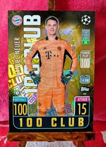 Topps Match Attax Cl 2021 /22 - Manuel Neuer 100 Club Bayern Monaco #449 - Bild 1 von 2