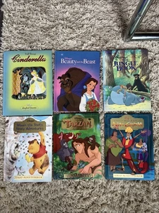 Lot of 6 DISNEY Stories Books/winnie The Pooh/tarzan/ Jungle book/cinderella - Picture 1 of 2