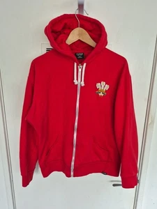 Toffs Vintage Wales Full Zip Hoodie Size Large Made In Great Britain - Picture 1 of 9