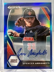 2021 Prizm Draft Picks Spencer Arrighetti Blue Prizm Auto /99 PDP178 Astros - Bild 1 von 2
