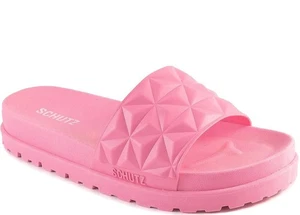 Schutz Triangle Slides Club Rose Tongs Badelatschen Chaussures Rose 40 US 9 - Imagen 1 de 6