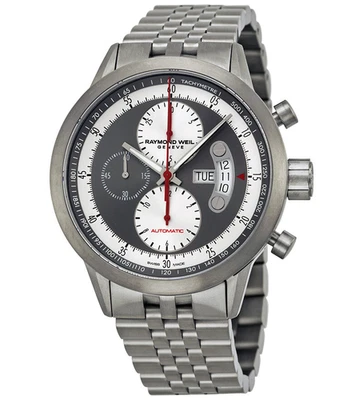 Reloj automático para hombre Raymond Weil Freelancer esfera gris titanio 7745-TI-05659 Foto 1 de 4