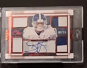 2022 Panini One #66 Reggie Wayne Quad Relic AUTO Red 04/15 - Picture 1 of 3