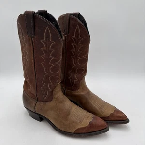 Women’s Code West Cowboy Boots 8 1/2 Leather Brown Tan Western Cowgirl 8.5 - Picture 1 of 11