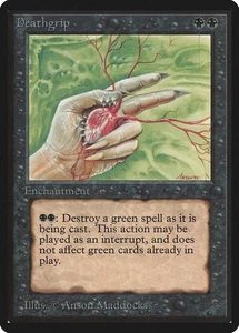 Deathgrip Beta PLD Black Uncommon MAGIC THE GATHERING MTG CARD ABUGames - Picture 1 of 1