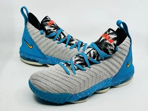 Nike Lebron XVI 16 GS South Beach Light Bone Yellow AQ2465-076 - Youth Size 7Y - Picture 1 of 7
