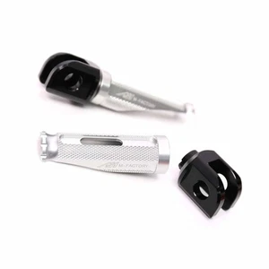 SHINOBI Silver Front Foot Pegs For Honda CB650F 14 15 16 17 18 19 20 - Picture 1 of 6
