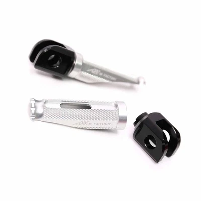 SHINOBI Silver Front Foot Pegs For Honda CB650F 14 15 16 17 18 19 20 - Image 1 of 4