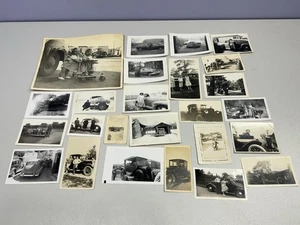 Lot 8 Of Vintage Car Photos Children Family American Kids 1920s-1950s with note - Picture 1 of 13