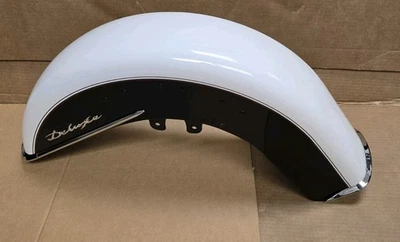 Guardabarros delantero OEM Harley Softail Deluxe BLANCO Foto 1 de 3