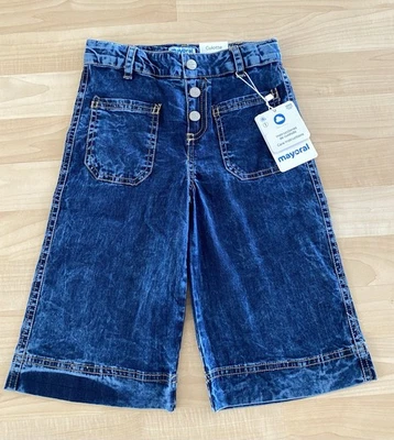 Mayoral Girls 4 Culotte Flare Leg Jeans NWT 104 cm - Image 1 of 2