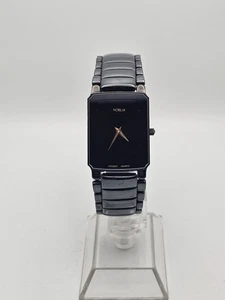 Orologio analogico uomo ASLBY tedesco cromato nero Noblia By Citizen 1987 vintage raro🔥 - Foto 1 di 24
