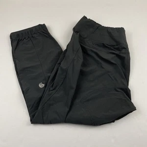 Pantaloni cropped Mountain Hardwear donna L neri elasticizzati vita/polsino zip tasca - Foto 1 di 11