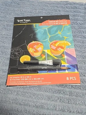 Almohadilla de papel de arte para rascar Brea Reese 6 hojas 9x12 8 piezas Foto 1 de 4