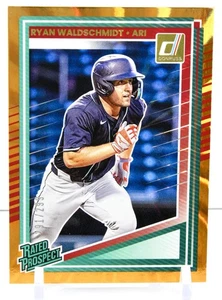 2025 Donruss Ryan Waldschmit /299 Orange Lazer Rated Prospect #169 Prizm Dbacks - Picture 1 of 3
