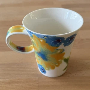 Taza de café Starbucks 2006 acuarela flores florales 12 oz acampanada mango desplazado - Imagen 1 de 5