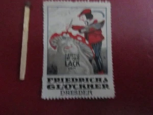 Dresden  : Reklamemarke :  Friedrich & Glöckner  FERTIG IST DER LACK  (2) - Bild 1 von 1