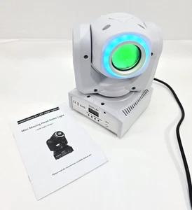 60W Moving Head Lights, White Moving LED DJ Lights RGBW Stage Light - No Remote - Picture 1 of 8