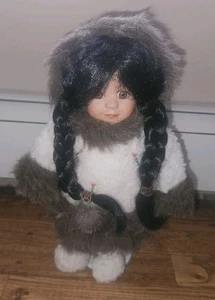 Alaskan Friends Genuine Porcelain Doll - With Tag - EX - Free Shipping  - Picture 1 of 10