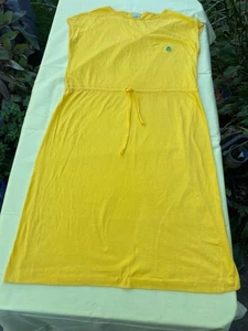 Abito Benetton donna giallo medio senza maniche cotone cravatta Italia - Foto 1 di 5