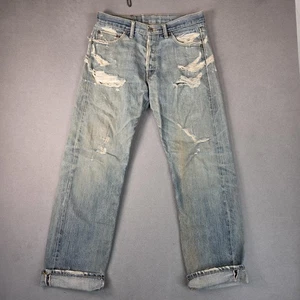 VTG Levis 501 Jeans Mens 32x32 ( Fits 31x30 ) Selvedge Thrashed LVC 90s - Picture 1 of 12