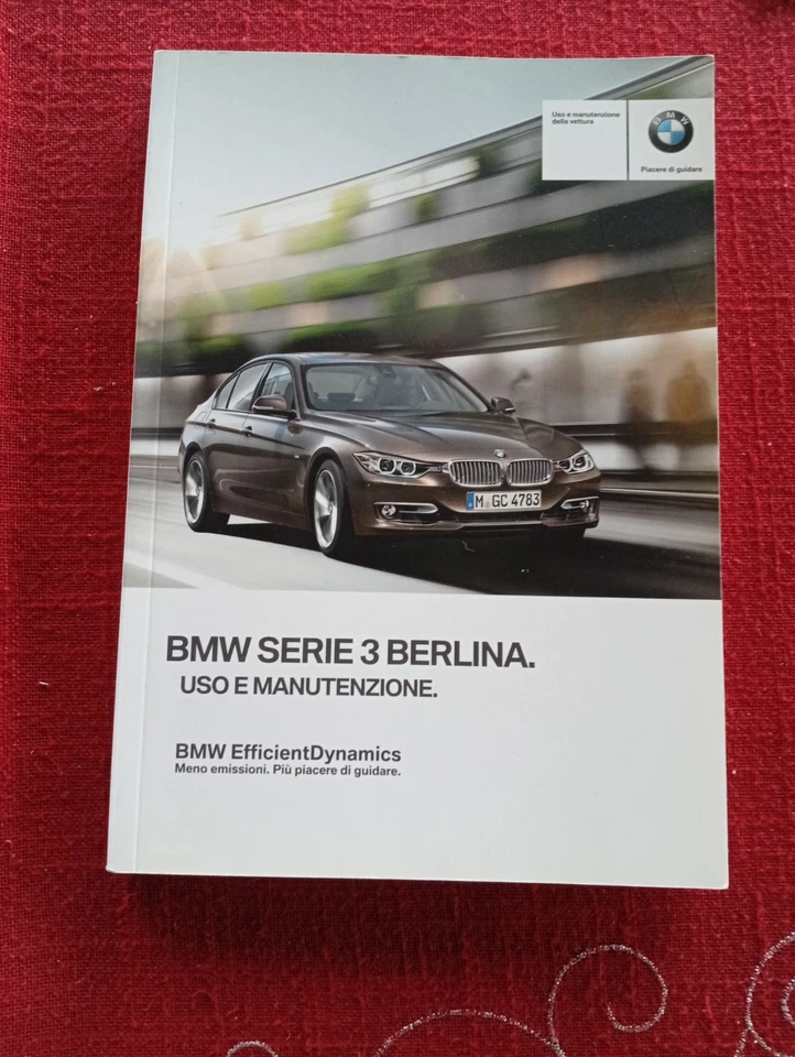BMW Serie 3 Berlina LIBRETTO USO MANUTENZIONE Originale 2012 PERFETTO - Immagine 1 di 4
