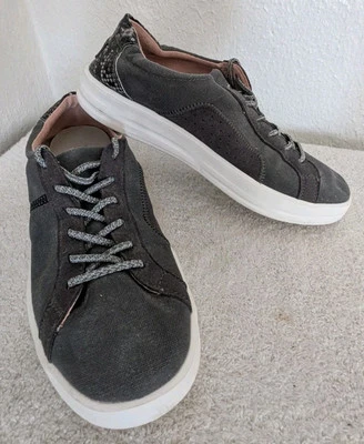 Hey Dude Karina Slip On Shoes Women's Sz 7 Jet Black Gray Casual Comfort Sneaker - Image 1 of 4