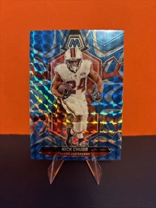 2024 Panini Mosaic Nick Chubb BLUE REACTIVE PRIZM  Cleveland Browns - Picture 1 of 2