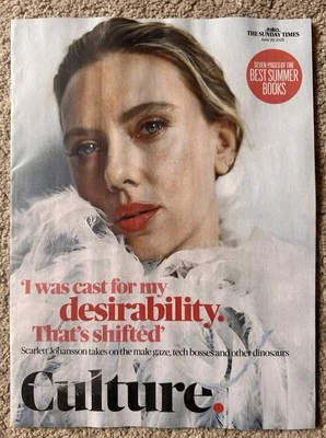 THE SUNDAY TIMES CULTURE MAGAZINE 29th June 2025 29/6/25 Scarlett Johansson - Image 1 of 2