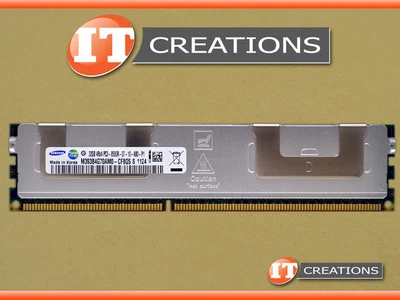 SAMSUNG 32GB PC3-8500R DDR3-1066 REG ECC MEMORY MODULE RDIMM M393B4G70AM0-CF8Q5 - Image 1 of 2