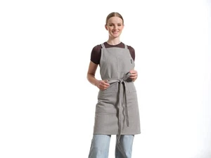 Crossback Schürze mit Taschen, Gartenschürze und Servierschürzen - Bild 1 von 20