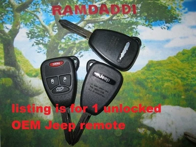 Mint! Unlocked OEM 08-12 JEEP Liberty REMOTE HEAD Key Fob OHT692713AA Uncut - Image 1 of 4