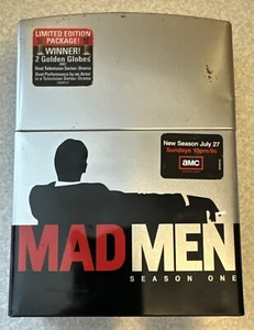 Mad Men Season 1 DVD Set  Limited Edition Metal Zippo Lighter Case - Picture 1 of 6