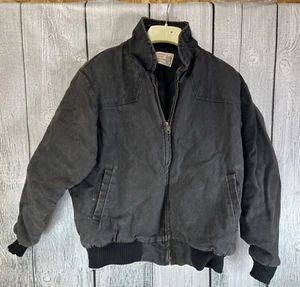Vintage 90s Saddle King Western Wear Navy Canvas Santa Fe Jacket Size Med Reg - Bild 1 von 18